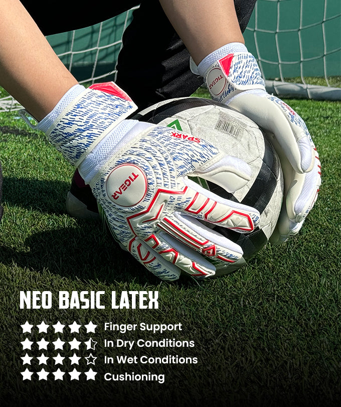 Spark goalie gloves with finger protection in UK