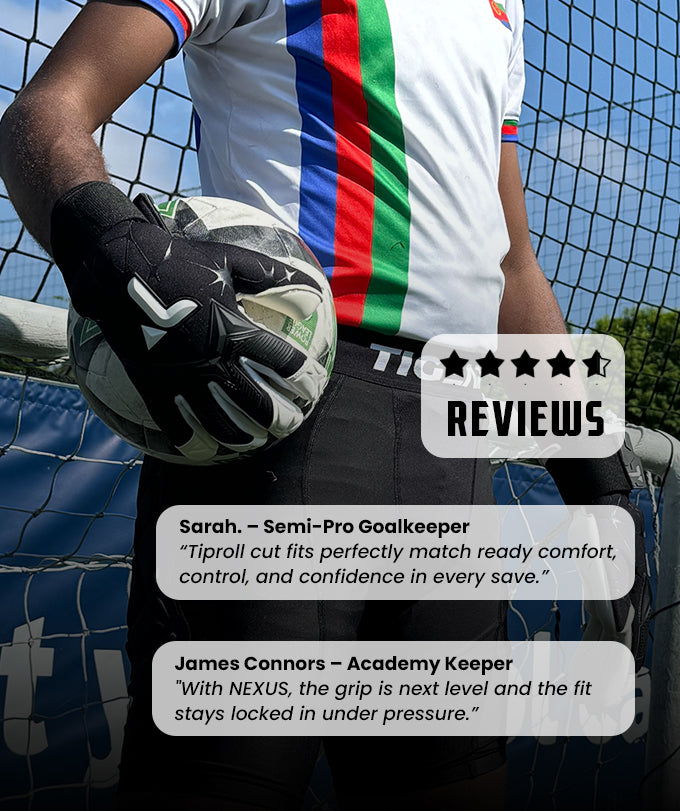 White Professional Goalkeeper Gloves in UK