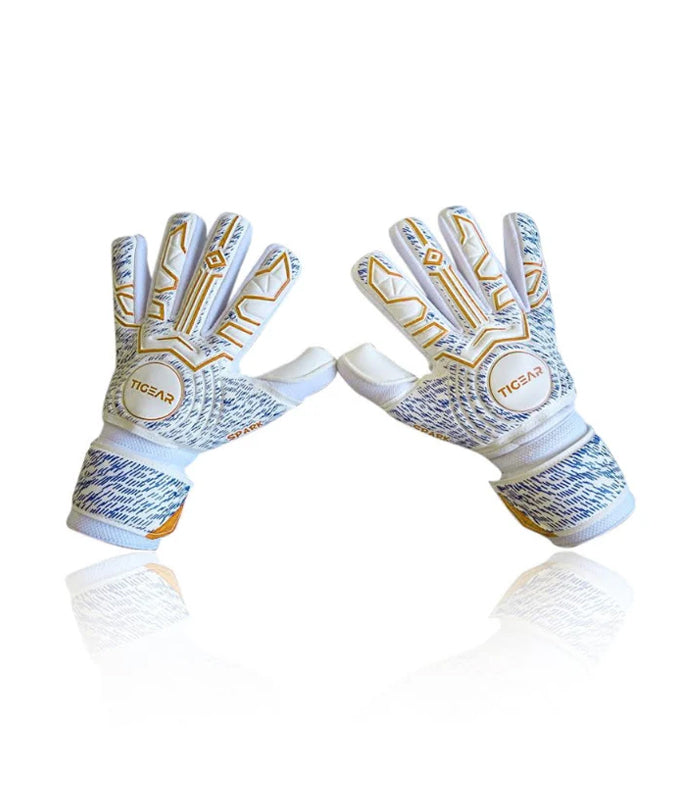 Spark goalie gloves with finger protection in UK