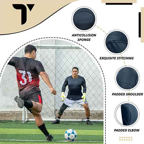 padded goalkeeper tops