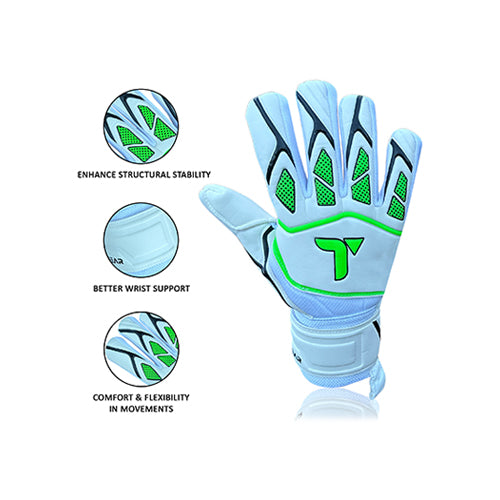 Vortex goalie gloves with finger protection in UK